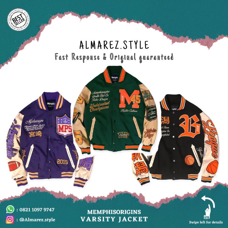 MEMPHISORIGINS VARSITY JACKET - KIZOKU / YAMAGUCHI / UNDEFEATED / LEAGUE [LIMITED EDITION]