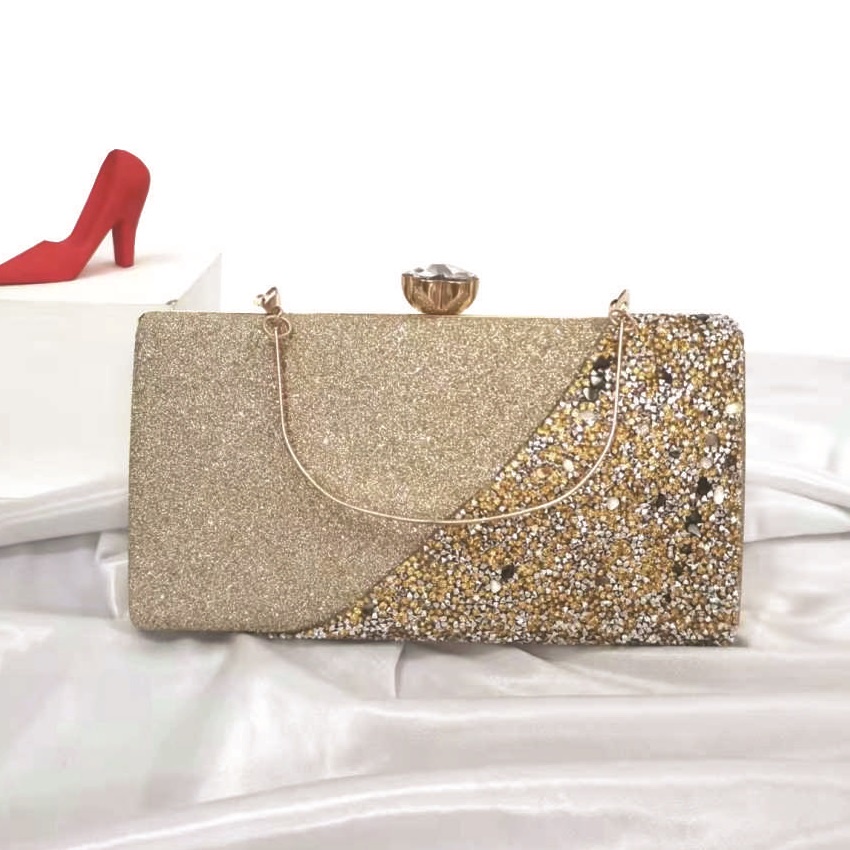 LBAGS - COD, Tas Wanita, Clutch Bag, Glitter Wool, 21.5 Cm x 4 Cm x 12 Cm - 550 Gram (454)