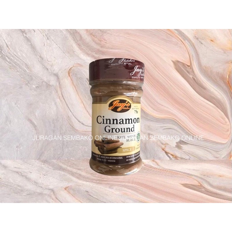 (JSO) jay's CINNAMON GROUND 75GR SPICE / KAYU MANIS BUBUK JAYS / BUBUK KAYU MANIS halal