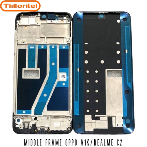 MIDDLE FRAME TULANG TENGAH A1K/ REALME C2 BLACK