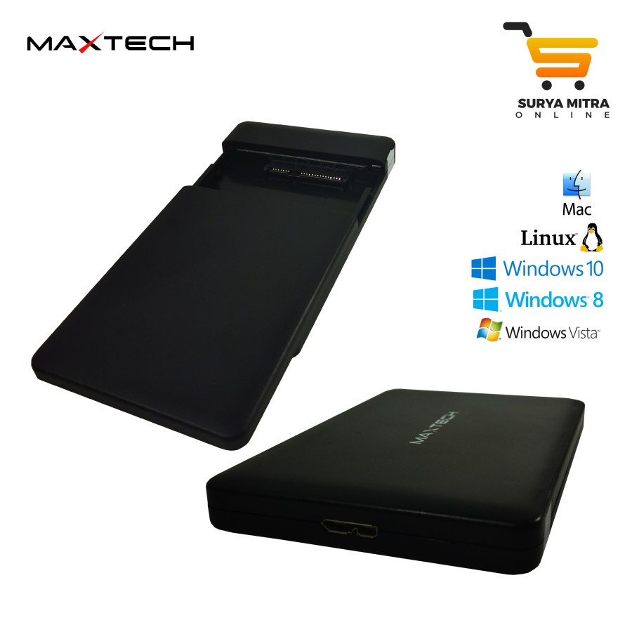 Enclosure HDD Maxtech USB 3.0 Black E25U3-0221 2.5inch HDD SATA Case