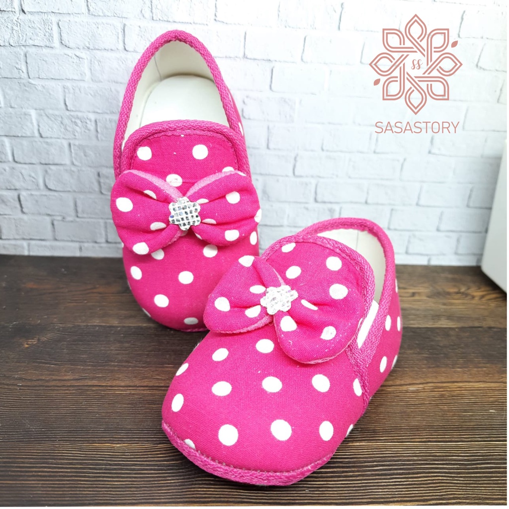 SEPATU PREWALKER POLKADOT ANAK PEREMPUAN FP02