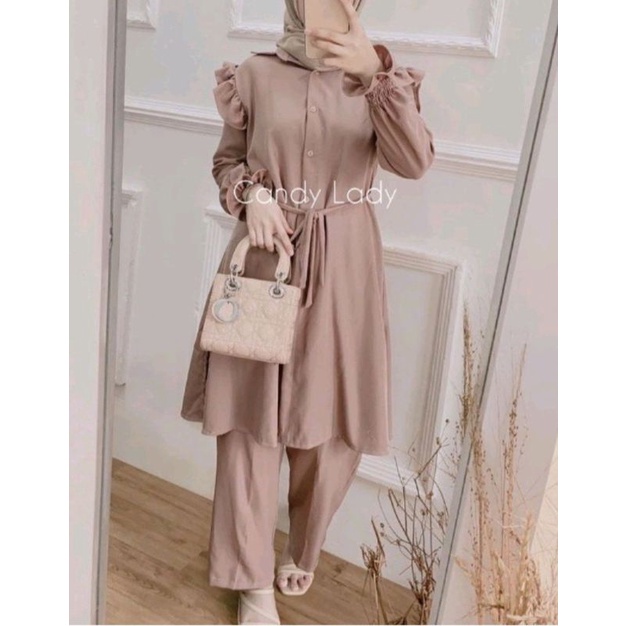 ERDE SET / ONE SET JUMBO XXL - STANDART XL  / YOSIE SET ONESET MOTIF ABSTRAK DAILY SET HOMEWEAR HOMEY SETELAN WANITA MOTIF TIE DYE   ONE SET RAYON-MENDLY MOCA XXL