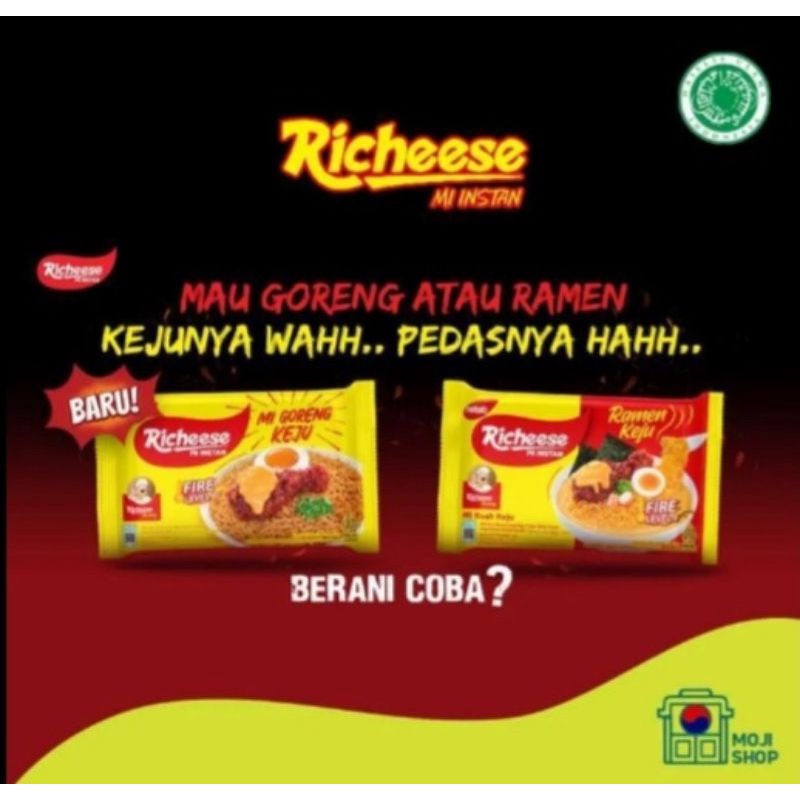 

NABATI RICHEESE MIE GORENG & instan PEDAS 75 G