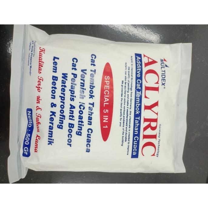 

BUKU & ALAT TULIS PERLENGKAPAN SEKOLAH & KANTOR MULTIDEX ACLYRIC 500GR