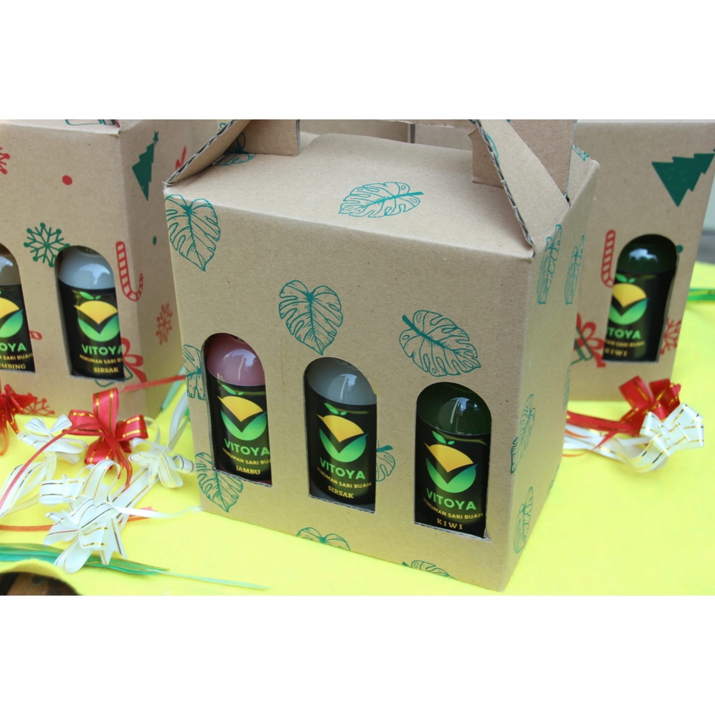

Paket/ Hampers/ Hantaran Jus sehat segar Merk Vitoya Isi 6
