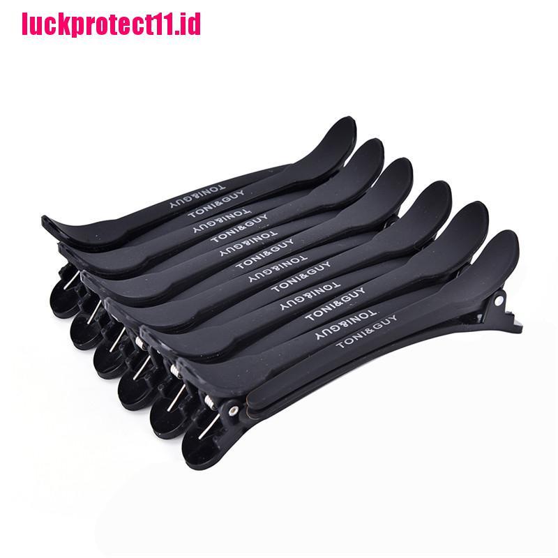 【LUCK】12Pcs Professional Black Matte Hairdressing Salon Sectioning Clamps Hair Clips