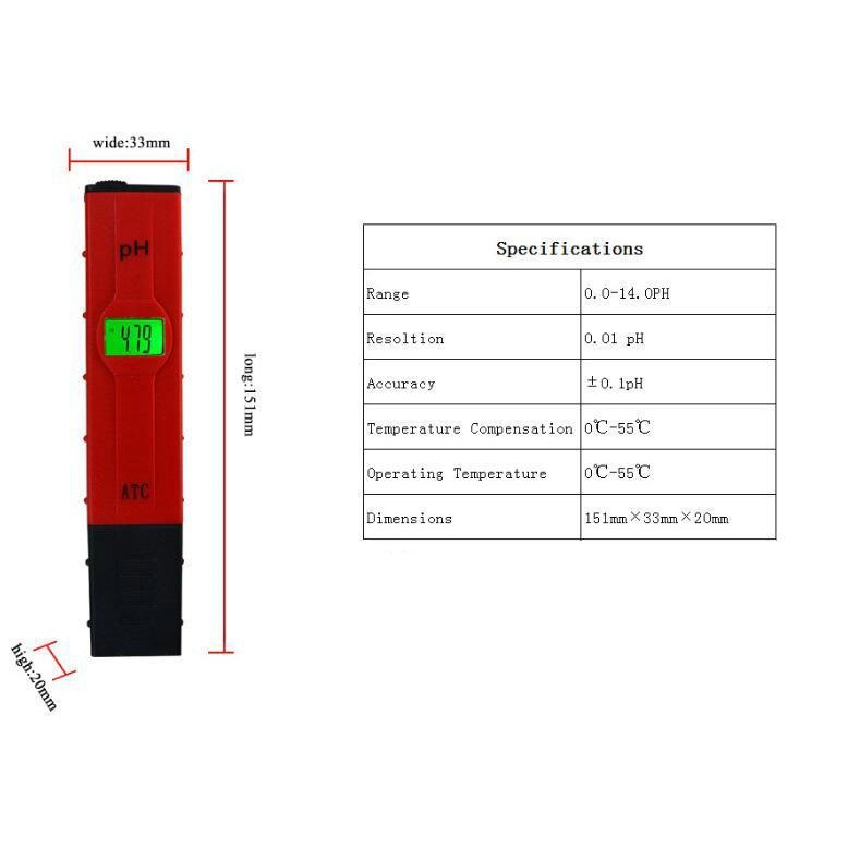 Mediatech Paket PH Meter Backlight &amp; TDS EC Tester  - B1900123/B1900131 - G002