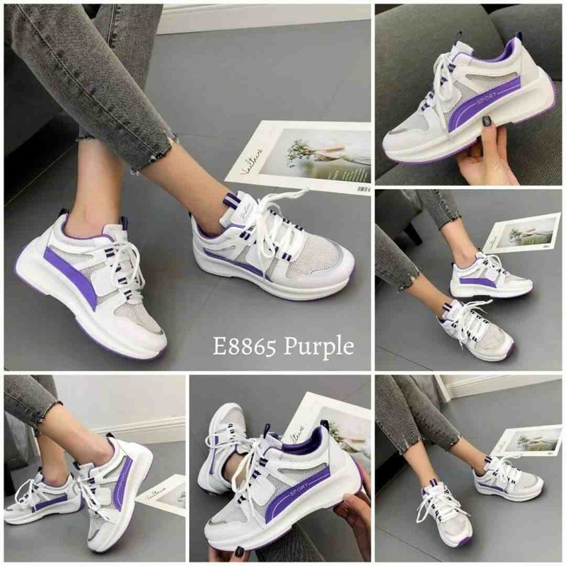 SEPATU SNEAKERS SPORT BROKAT KOREA GS #E8865