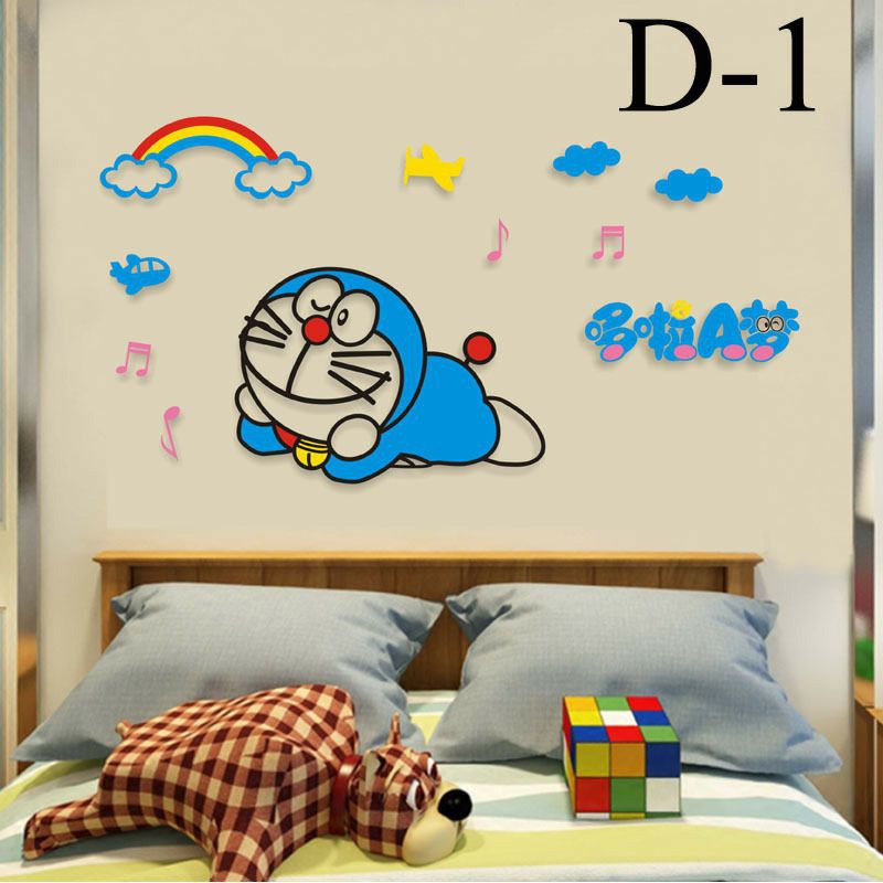 wallpaper doraemon , stiker dinding acrilik doraemon , stiker dinding doraemon