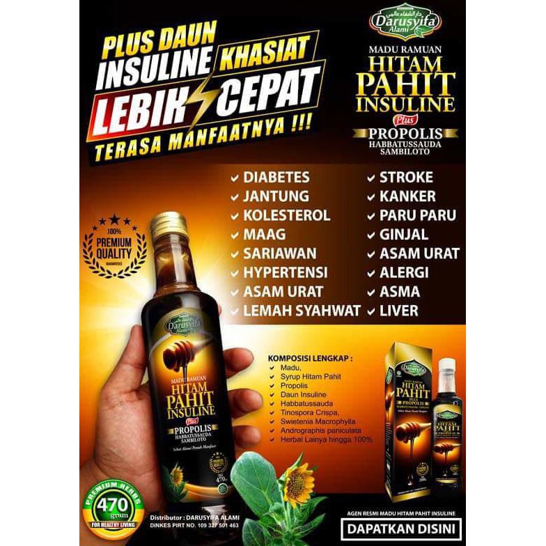 Madu Obat Herbal untuk mengobati diabetes / gula darah