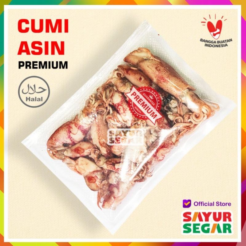 

100 gram cumi asin sotong fresh segar