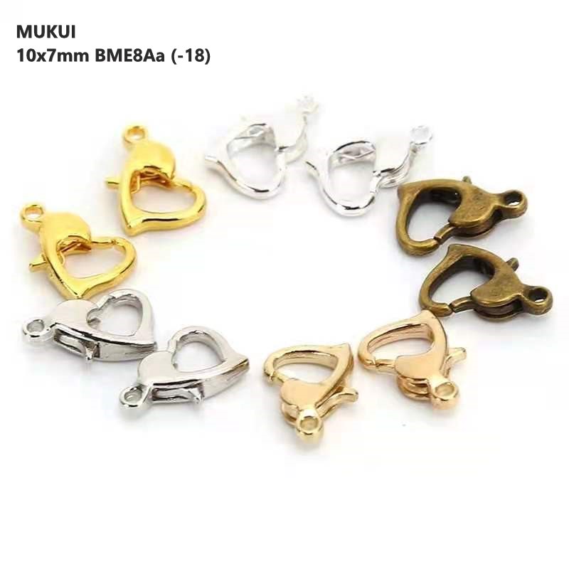 Gesper Pengait Kalung/Gelang Bentuk Love Bahan Besi Harga/1-10pc