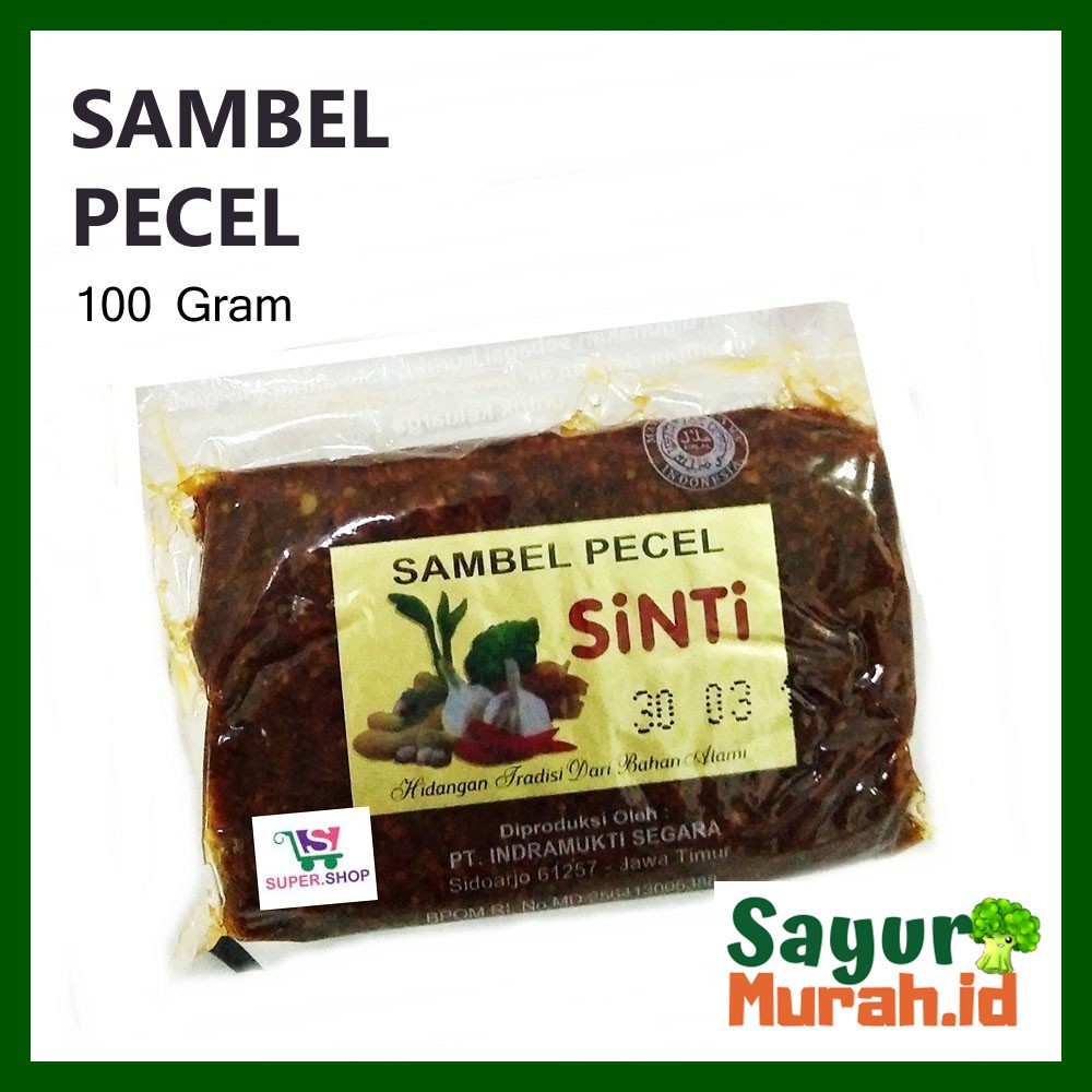 Sambel Pecel Sinti Bumbu Kacang 100g Shopee Indonesia