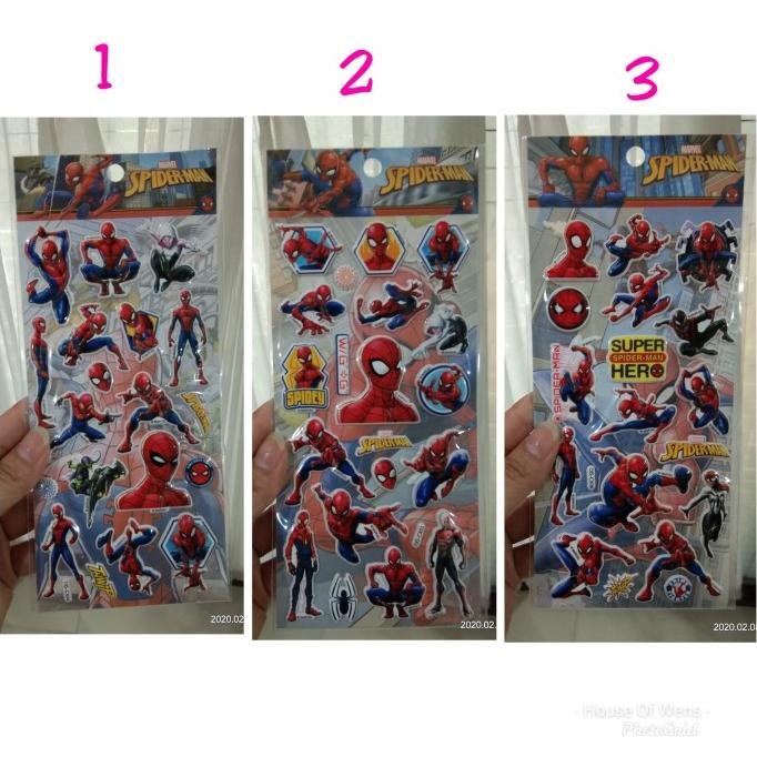 

STICKER SPIDERMAN - STICKER TIMBUL SPIDERMAN - STICKER ANAK LUCU