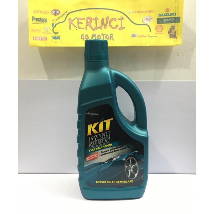 KIT WASH and GLOW CAR SHAMPOO 1L - SHAMPOO MOBIL KIT WASH & GLOW
