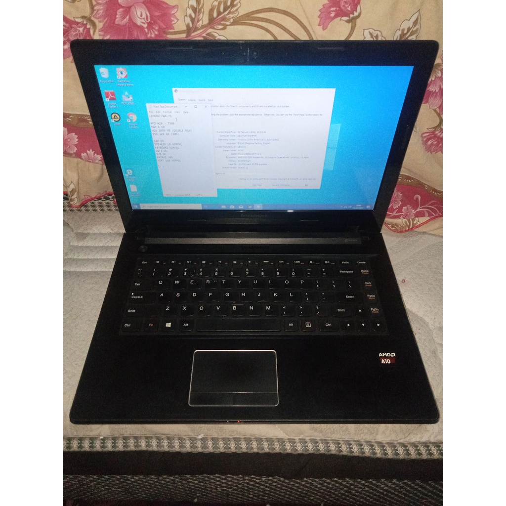 LENOVO Z40-75  AMD A10-7300