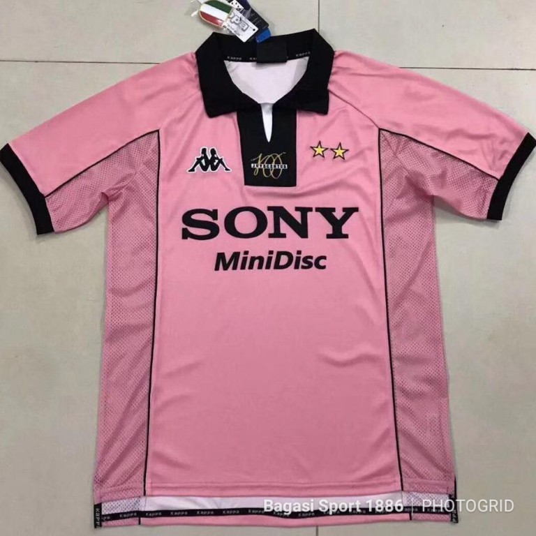 Jual Jersey Baju Bola NEW Retro Lama Lawas Juventusss Sony MiniDisc Away Kit Tandang 1996 1997