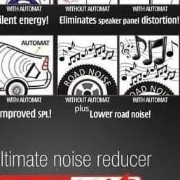 ♠ peredam aspal suara audio mobil automatt 3 mm Ω