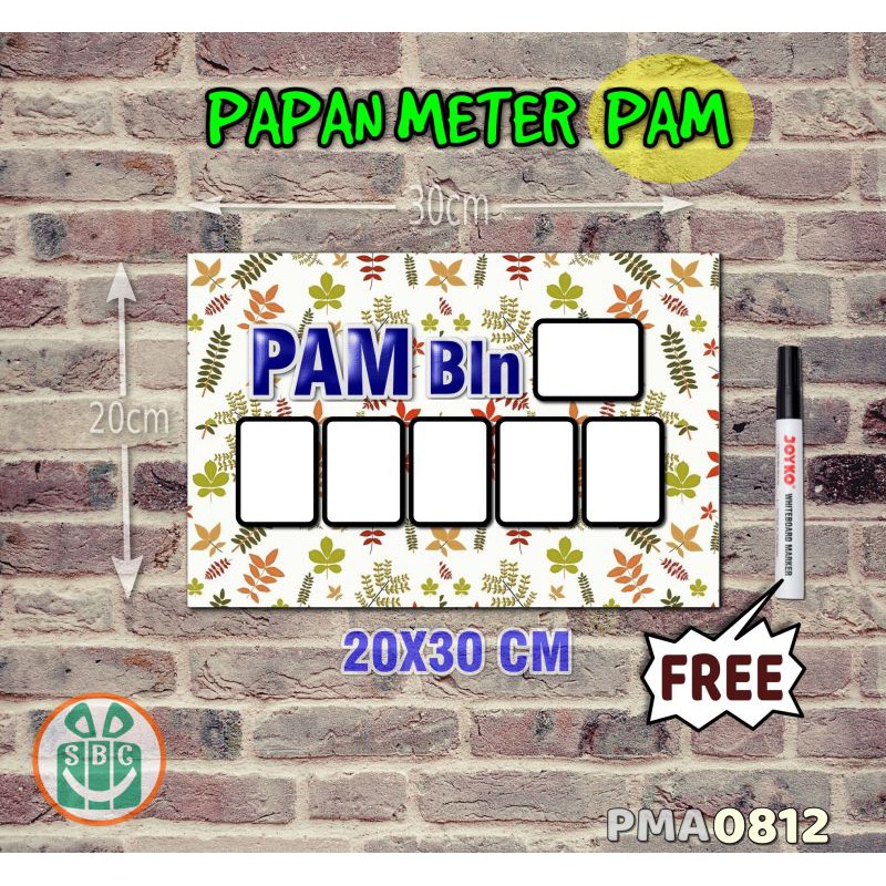 

Stokastik Papan Meter Listrik PLN PAM motif Unik - Flower 12