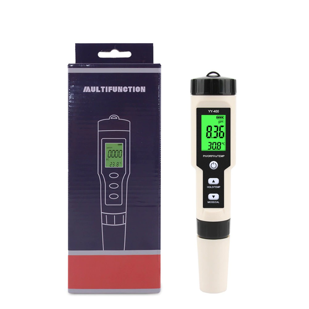 Water Quality Tester Pen YY-400 PH/ORP/H2 and TEM 4in1 Digital Drinking Water Meter YY400