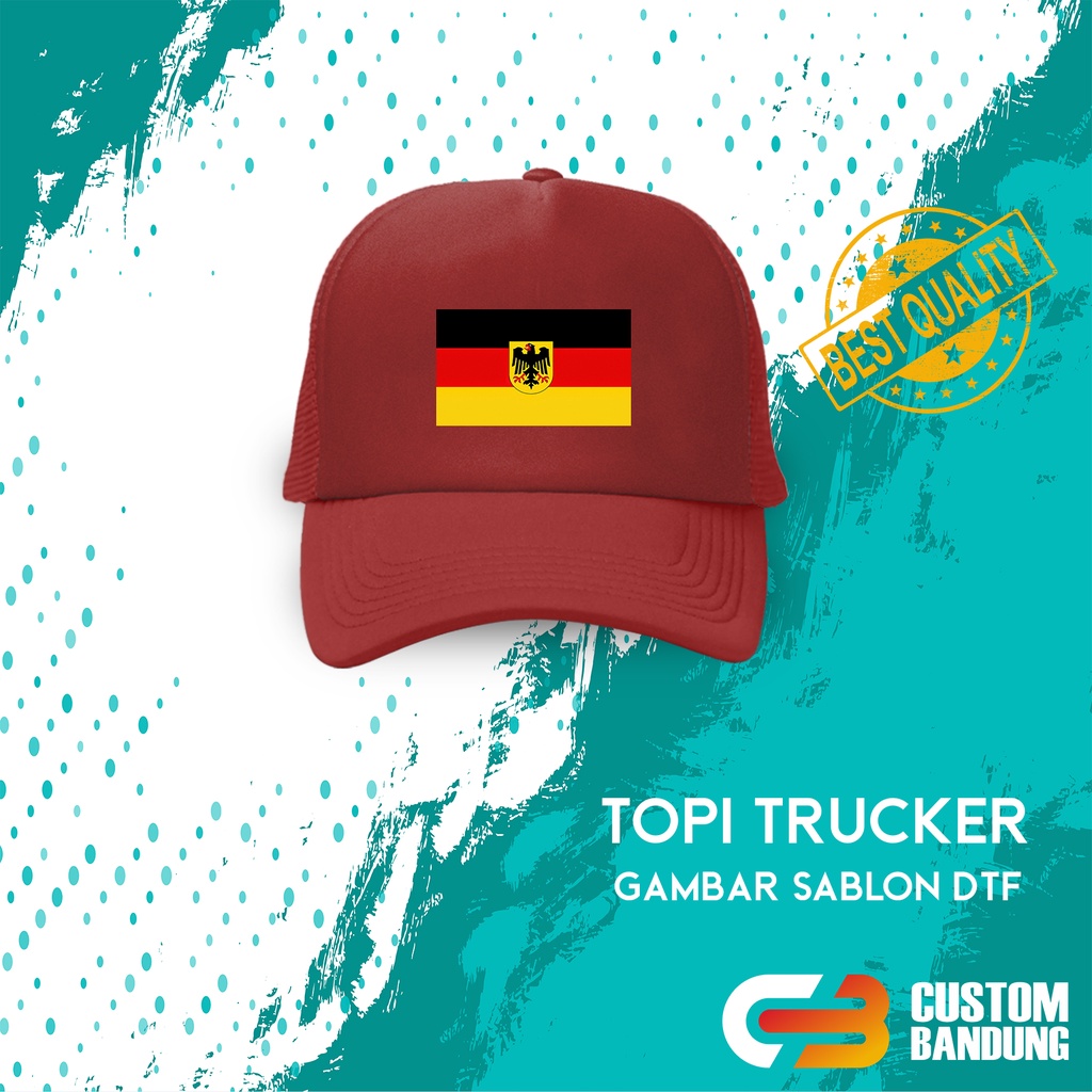 Topi Trucker GBR 2 Topi Jaring GBR Pria Wanita Bisa COD Original High Quality