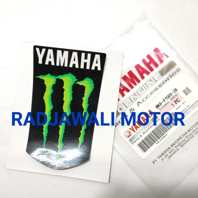 Stiker Sticker Emblem Monster Energy Spakbor Depan R15 V3 Asli Yamaha