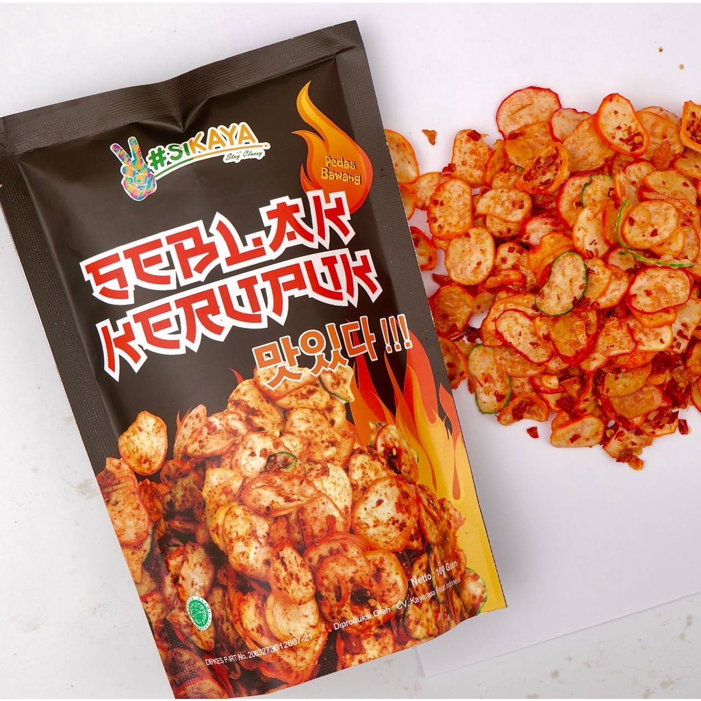 SEBLAK KERUPUK BANTAT SEBRING SEBLAK CIKRUH SEBLAK BANTET KERIPIK PEDAS KERUPUK RENYAH SIKAYA 100 GR