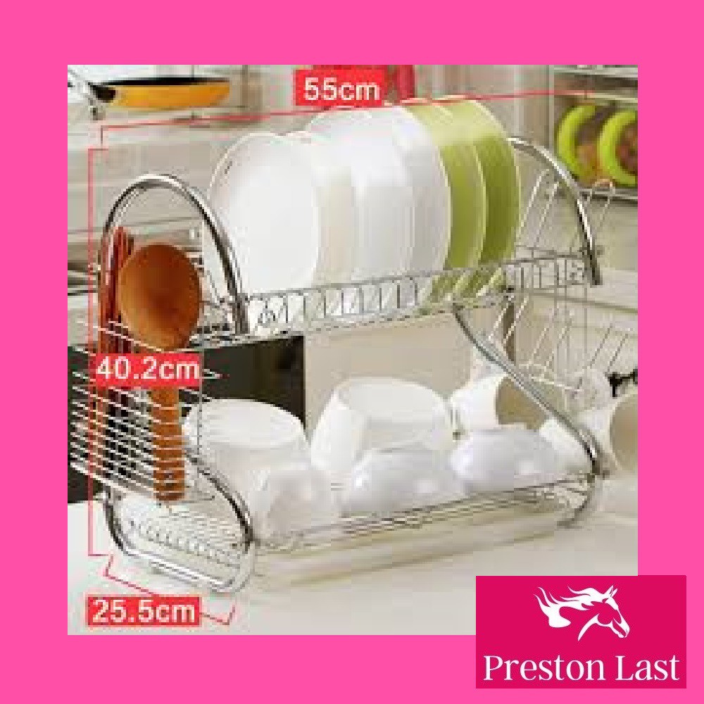 READY STOCK RAK PIRING 2 TINGKAT BENTUK S BERAT 1 KG Shopee Indonesia