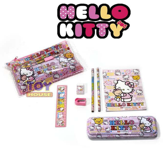 

Top!! Paket Alat Tulis Sekolah Anak Atk Hello Kitty Stationery Set Xd-9501