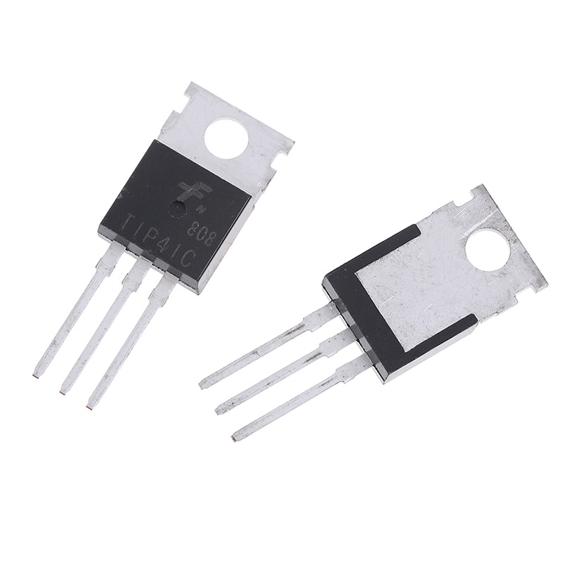 【Theredsunrisesiwy.id】10Pcs TIP41C TIP41 NPN transistor TO-220 new and high quality