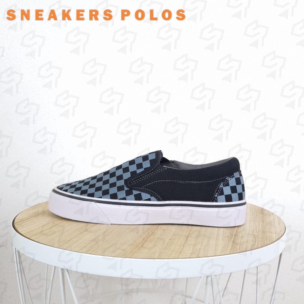 SEPATU SLIP ON OG CHECKERBOARD GREY KOTAK KOTAK CATUR 36-43 IMPORT QUALITY SEPATU SELOP NO BRAND
