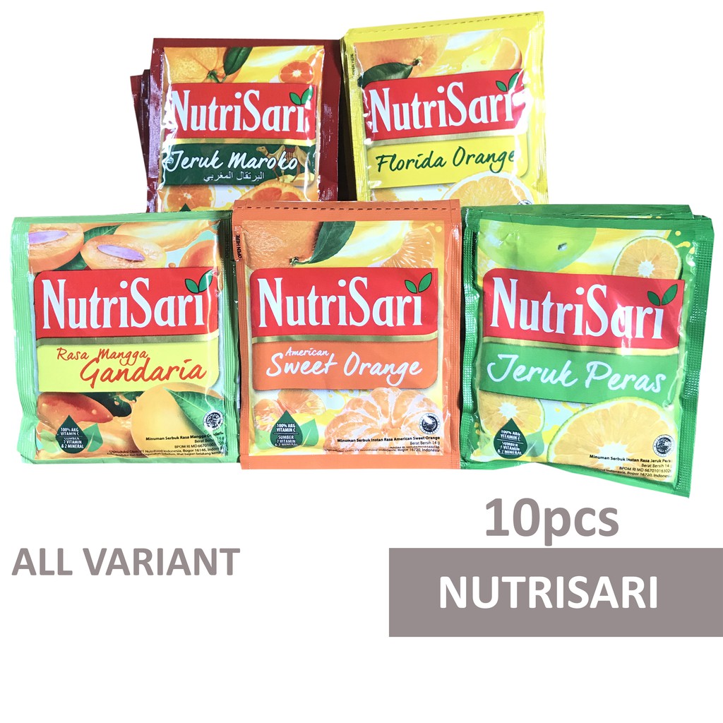 Nutrisari Variant Segar 1 Renceng 10pcs | Shopee Indonesia