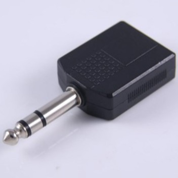 SKU-1053 KONEKTOR Y SPLITTER 6.5MM MALE TO 2 FEMALE 6.5MM / ADAPTER