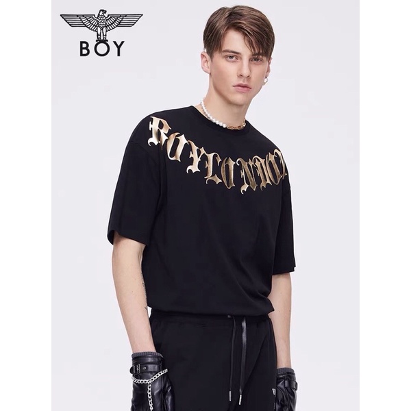 BOY87 KAOS BOY LONDON PRIA WANITA ASIA EROPA GOLD WINGS