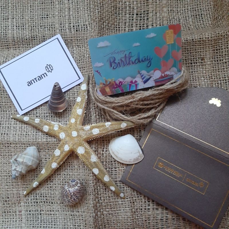 Gift series 0,5 gram logam mulia emas antam happy birthday