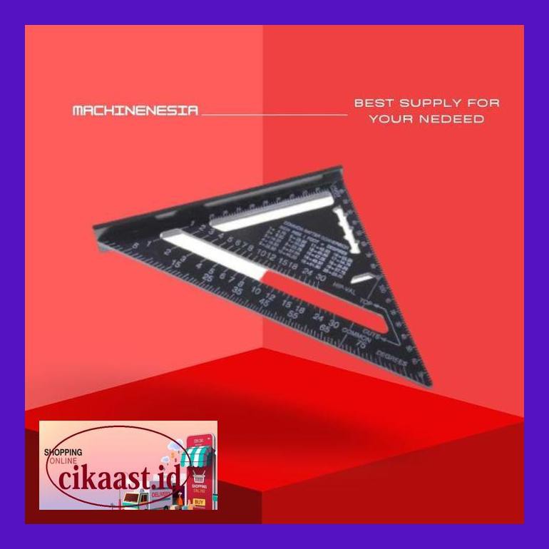 

C1Knsa0S Penggaris Siku Aluminium 7 Inch A10D01 Luttfnast