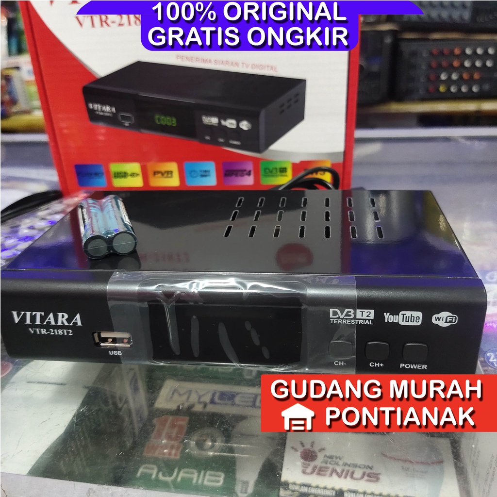 Set Top Box SOGO / Vitara VTR 218T2 untuk Chanel DIGITAL ubah tv biasa jadi digital