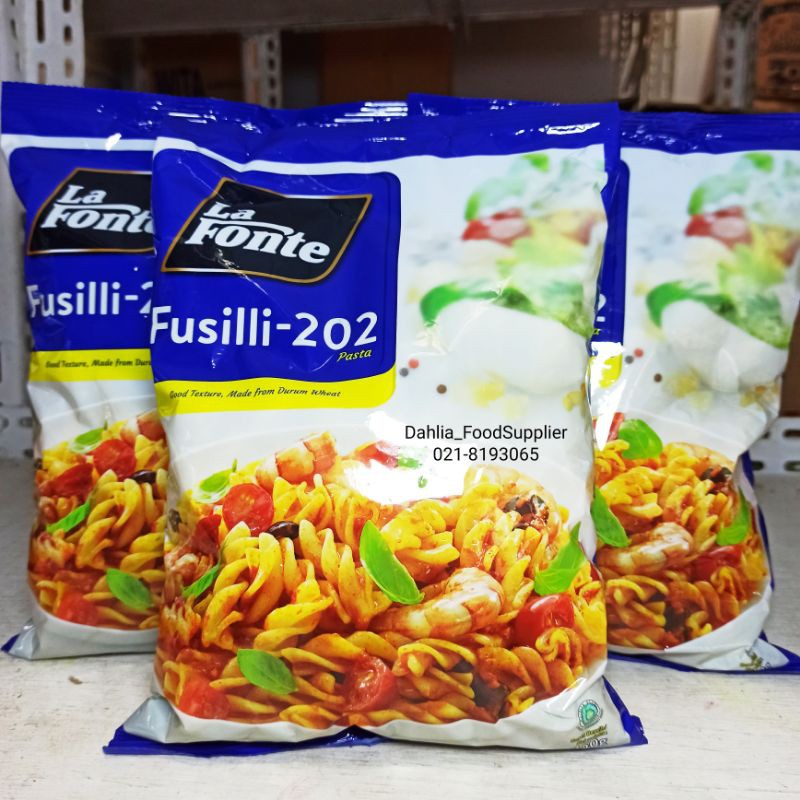 

LA FONTE FUSILLI- 202 (450 GR) • pasta fusilli • la fonte fussili - pasta murah - pasta lafonte - lafonte pasta - la fonte fusili