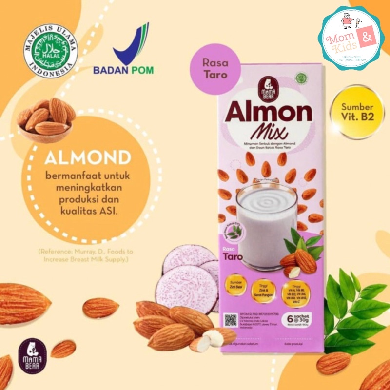 Mama Bear Almon Mix Pelancar ASI 180gr | MamaBear AlmonMix ASI Booster