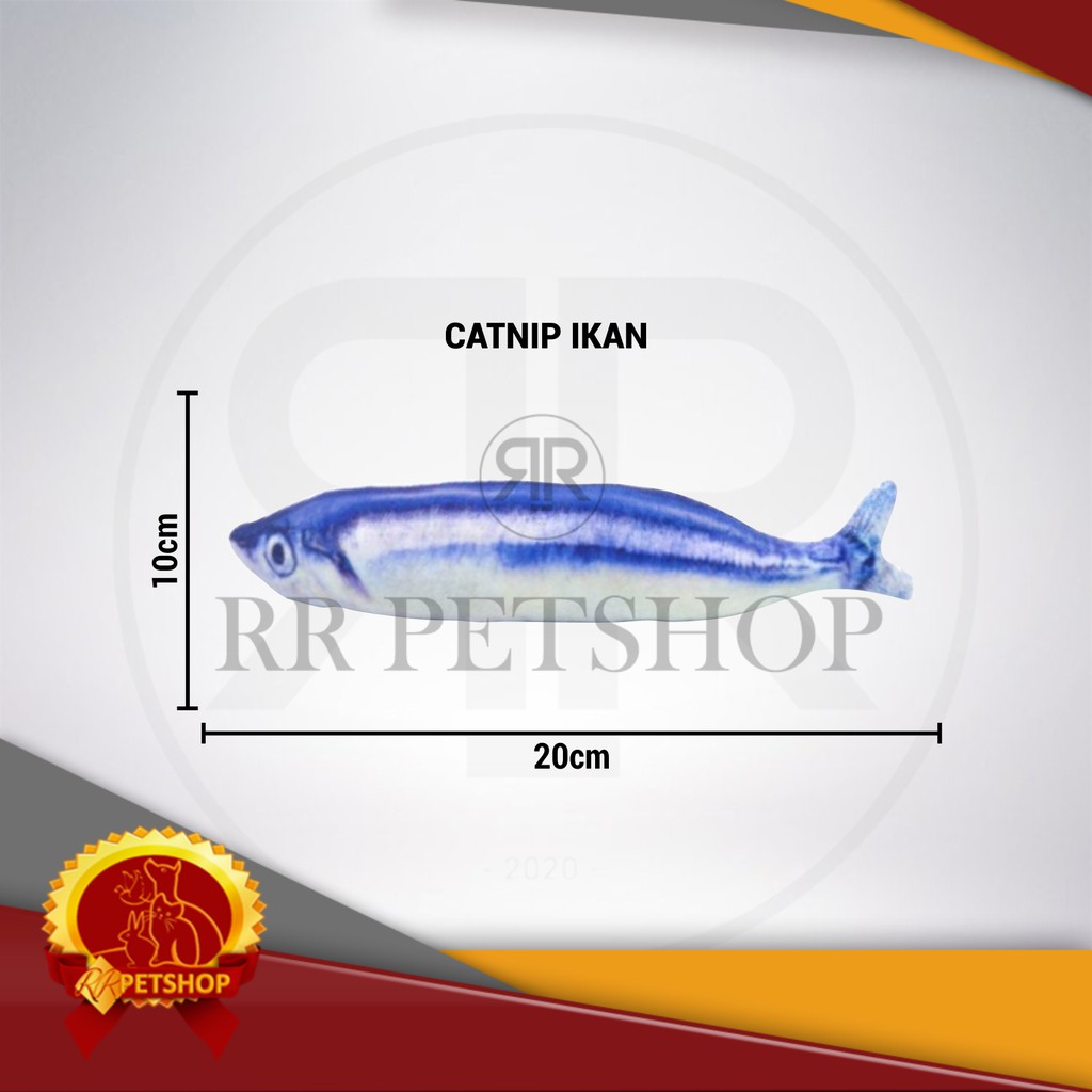 Mainan Kucing Anjing Gigitan Pet Toy Cat Nip Catnip Fish Ikan Murah