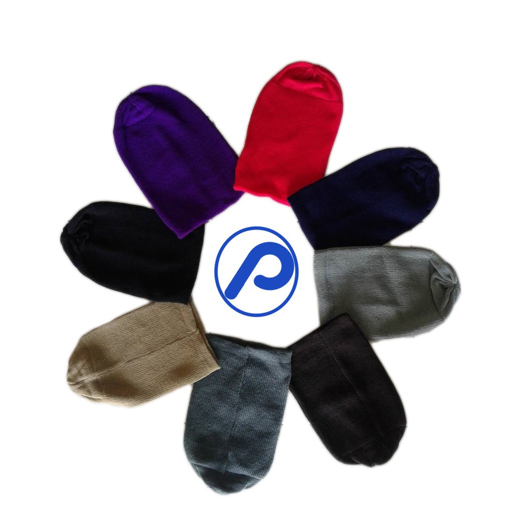 Topi Wanita Kupluk Rajut Polos Dewasa