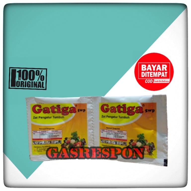 ZPT GA3 Gatiga Gibberelic Acid 5% kemasan 2gr. zat pengatur tumbuh & pembesar buah /umbi