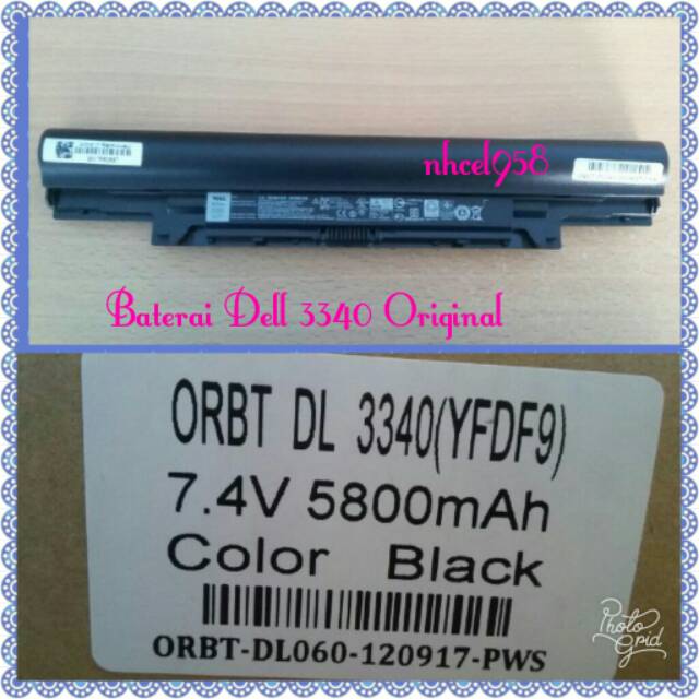 ✅Baterai Dell Latitude 3340 Original