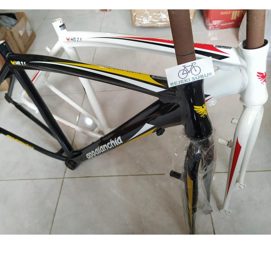 Harga Murah.. frame Alloy Sepeda Hybrid road bike Appalanchia bonus fork Besi