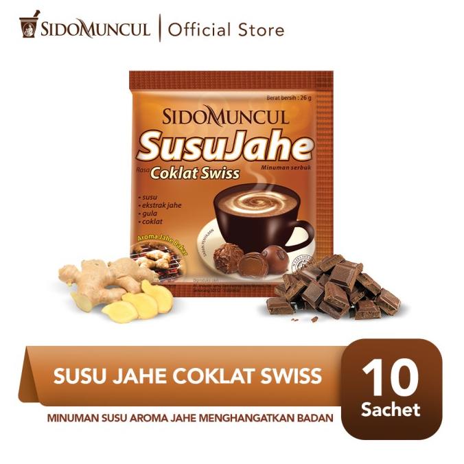 

Sido Muncul Minuman Susu Jahe Coklat Swiss 10's - Menghangatkan Tubuh