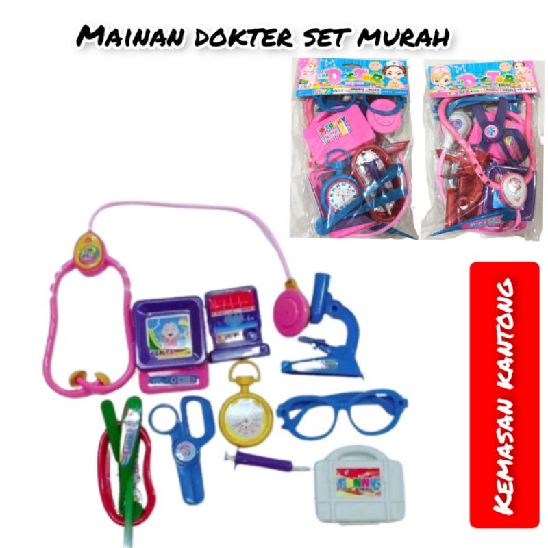 [WJS163 DOK] Mainan Edukasi Anak Set Dokter Dokteran / Peralatan Kedokteran / Main Peran Playset Doctor Set Kemasan Kantong