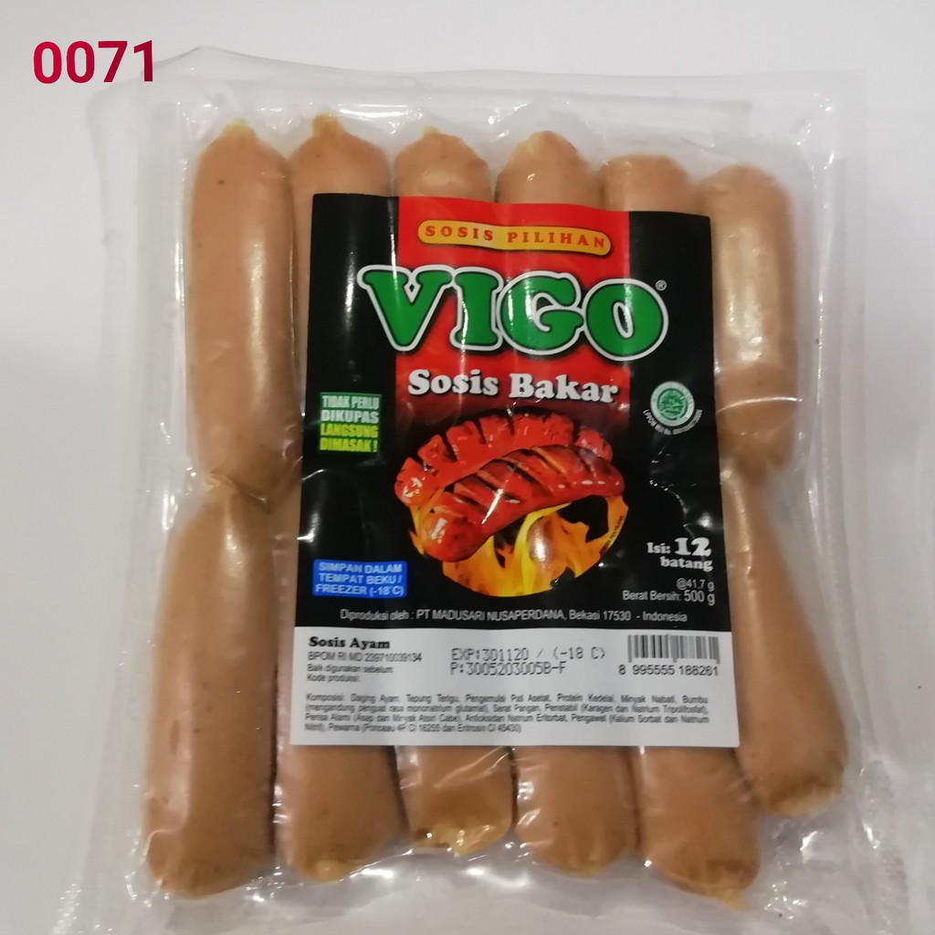 Frozenfood Sosis bakar ayam Vigo PROMO murah 500gr | Frozenfood Bandung