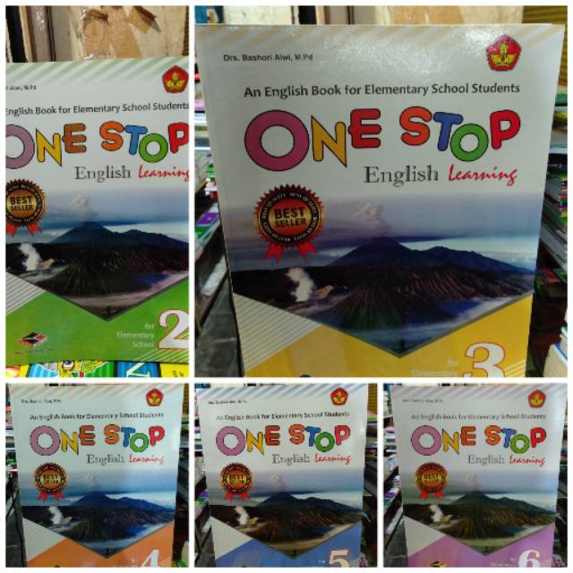 One stop english learning grade 123456 buku soal ulangan bahasa inggris SD