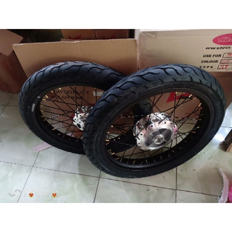 velg jari jari RX king ring 18x215/185 plus ban FDR